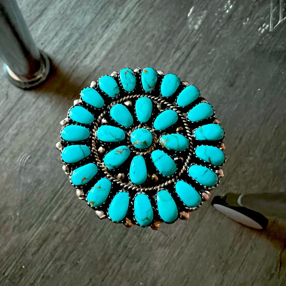 Turquoise brooch